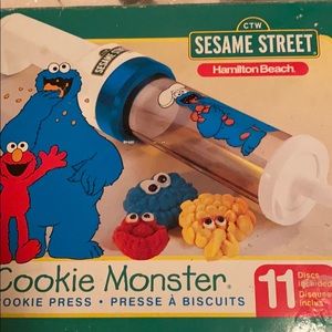 Cookie Monster Cookie Press Hamilton Beach vintage